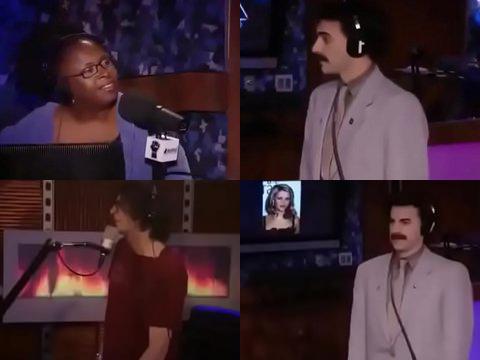 Borat kisses Howard Sterns pakistani boys penis video with pants.